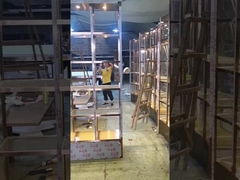 Kabinet Anggur Bar Perabot Ruang Keluarga Wine Display Stand Kulkas Display Showcase