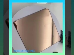 cermin kopi antik emas berwarna lembaran stainless steel untuk dekorasi