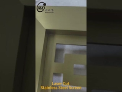 Sampel layar pemotongan stainless steel dengan laser