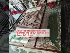 Aisi 304 Sb Lembar baja tahan karat cincin 2b 304 Lembar baja tahan karat 4x8 1.2mm