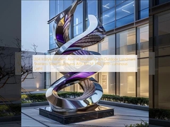 304 InStyle Modern Animal Modeling Art Outdoor Landmark Sculpture Baja tahan karat AISI ASTM 316L Dengan Cahaya Luminous
