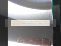 316L 10mm 5mm 3mm Ketebalan Satin Brushed Hairline Surface Lembar baja tahan karat 304 NO.4 Produk baja tahan karat selesai