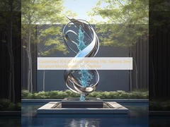 Disesuaikan 304 3D Mirror Polishing 316L Produsen patung stainless steel untuk outdoor