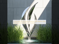 Disesuaikan 304 3D Mirror Polishing 316L Produsen patung stainless steel untuk outdoor