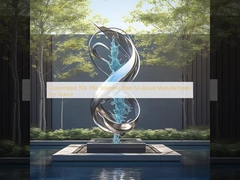 Disesuaikan 304 316L Produsen patung stainless steel untuk dalam ruangan