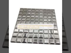 Cermin Dinding Persegi 3D Stereoskopik Dekorasi Restoran Hotel Vila Mosaik