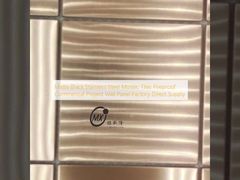 Ubin Mosaik Baja Tahan Karat Hitam Matte Pasokan Langsung Pabrik Panel Dinding Proyek Komersial Tahan Api