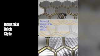 Strip Mosaik Bata Gaya Industri