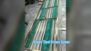 Layar Privasi Mewah Pembatas Ruangan Baja Modern