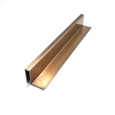 0.75mm 6.5ft Rose Gold Stainless Steel Trim Strip Garis Rambut Dekoratif Dinding Ubin Trim