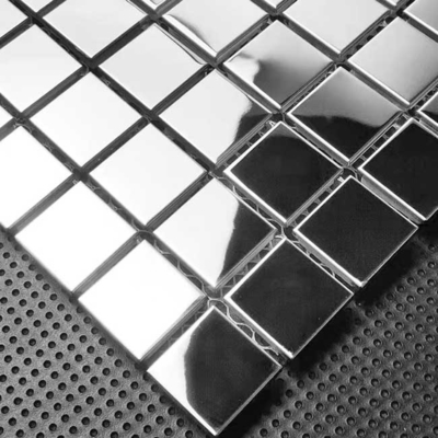 Ubin Mosaik Stainless Steel SUS GB Cermin Antirust