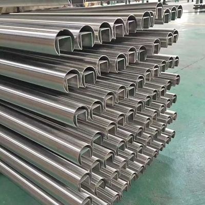 304 316 201 Tabung Bulat Stainless Steel Single Sloted 10mm OD