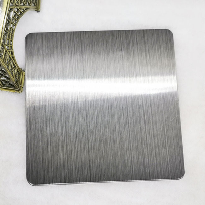 SS430 Satin Hairline Warna Hitam Lembar Stainless Steel Dilapisi PVD