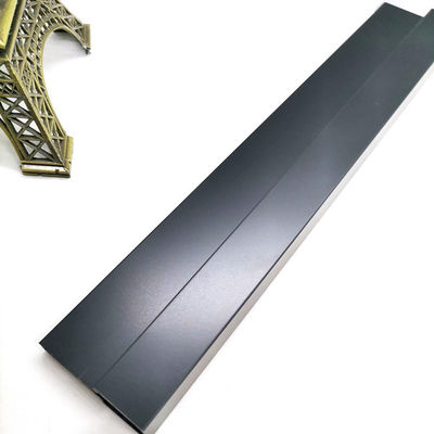 Harga bagus Bead Blasted Matte Hitam Stainless Steel Tile Potong Logam 15mm 2000mm 3050mm on line