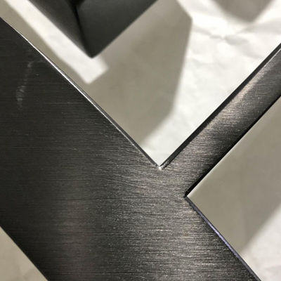 Harga bagus Panel Dinding Logam Dekoratif Garis Rambut Antiwear Berlapis PVD Interior on line