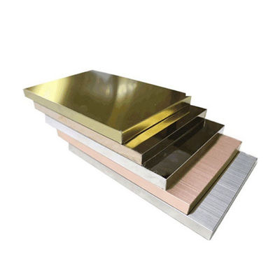 Harga bagus 316L Color Gold Silver Stainless Steel Sheet 304 Rose Gold Bronze Mirror Metal Honeycomb Panel Dengan Pencetakan Anti Jari on line