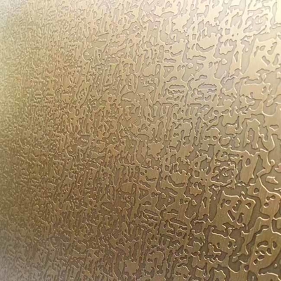 Grade 304 Free Pattern Etched Antique Copper Stainless Steel Sheet for Gate