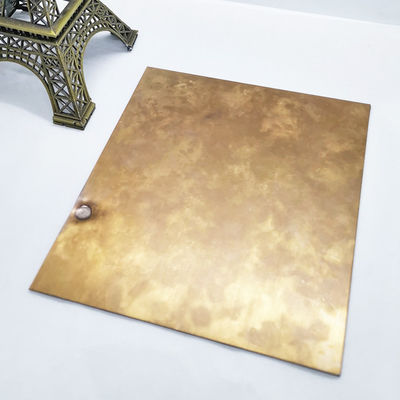 Harga yang bagus Bermotif Art Antique Tembaga Warna Stainless Steel Sheet efek tua on line