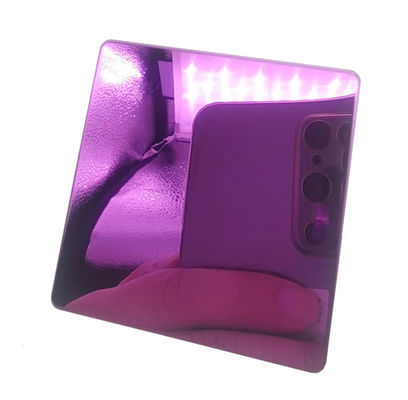 Harga yang bagus Lembar Stainless Steel Berwarna 8K Warna Merah Muda untuk Dekorasi Interior Hotel KTV Pelapis anti-sidik jari on line