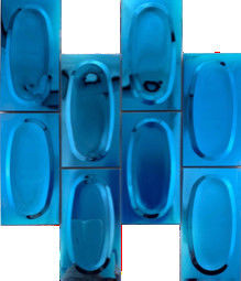 Harga yang bagus Dinding Latar Belakang Restoran Ubin Stainless Steel Bulat Tiga Dimensi on line