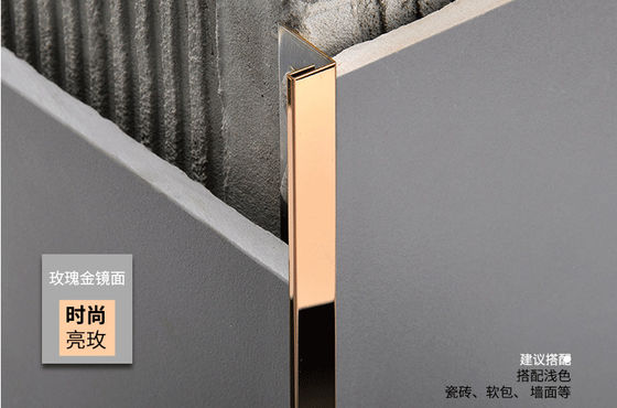 Harga bagus 201 304 316L Saluran Stainless Steel Potong Profil Untuk Dapur Keramik Tepi Conner Atau Tepi Dinding Perlindungan Dekoratif on line