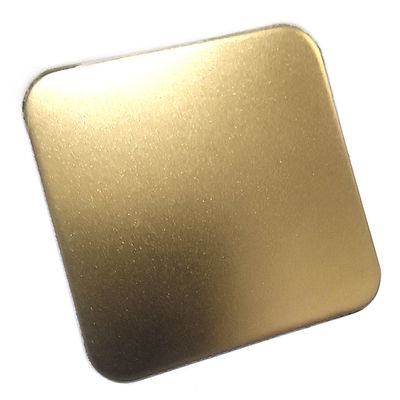 Harga yang bagus Lembaran Stainless Steel Bead Blasted Z-Brass Dekoratif Disesuaikan Untuk Rumah Hotel on line