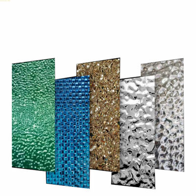 Harga bagus 304 1.2MM Ketebalan Mirror Wave Multicolor Air Ripple Panel Baja Rustless Dengan Honeycomb on line