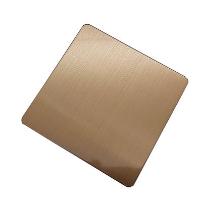 Harga bagus Hairline Mirror Polished Warna Kopi 1mm Ketebalan 304 atau 201 Baja tahan karat on line