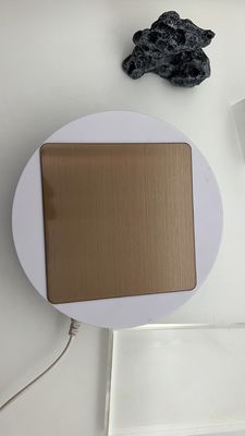 Harga bagus Hairline Tembaga Perunggu PVD Berwarna Ketebalan Cukup Stainless Steel 8ft 10ft on line