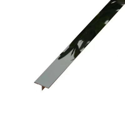 Harga bagus Black Gold Mirror 8K 304 Stainless Steel T Trim Strips For Wall Interior on line