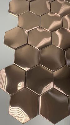 Harga yang bagus Interior Room Divider 8k Mirror Stainless Steel Lembar ketebalan 1mm Rose Gold on line