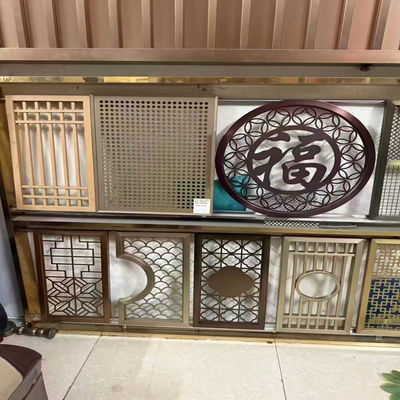 Harga bagus Partisi Divdier 304 Baja tahan karat Emas Warna Disesuaikan Ukuran Papan pemotong titanium emas lembaran stel stainless on line