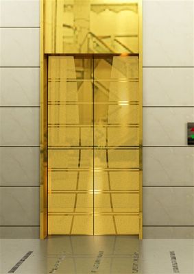Harga yang bagus 304 Mirror Etching 8K Emas Cerah Panel Pintu Elevator Warna Lembar Baja Rostless on line