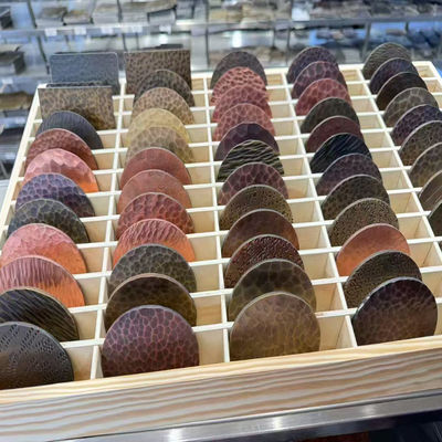 Harga yang bagus Handmade Hammer Pattern Stainless Steel Sheet Untuk Desain Seni on line