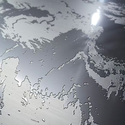 Harga bagus 2438mm 3048mm 3000mm 4000mm 304 Berbagai kedalaman pola Etching Plat stainless steel on line