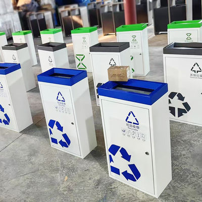 Stainless Steel Sorting Bin & Trash Can Customized Stainless Steel Metal Products For Outdoor