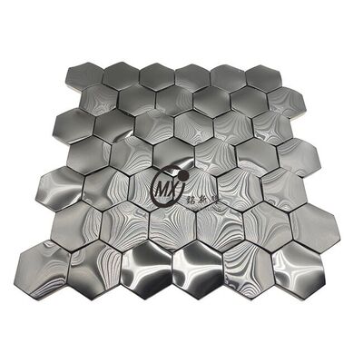 Harga bagus Premium Black Mirror Mozaik Baja Ringan - Ketebalan 3mm 300x300mm Lembar Untuk Dekorasi Interior on line