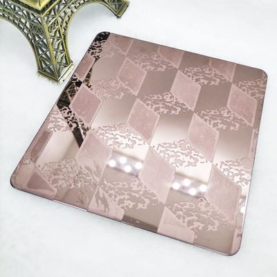Harga bagus SUS316 Warna Terukir Lembaran Stainless Steel 1mm 3mm Dekorasi Lift on line