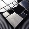 30x30cm Persegi Hitam Stainless Steel Mosaik Ubin Logam Mosaik Backsplash