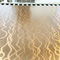 Laser Curved Corrugated Art 304 Stainless Steel Sheet Panel Dekoratif Warna Kuningan