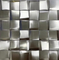 48 Ubin Mosaik Stainless Steel Trapesium 3d 293 × 293mm Dekorasi Dapur
