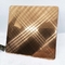 0.5mm Dekoratif Berwarna Stainless Steel Sheet 8K Tembaga Cross Hairline