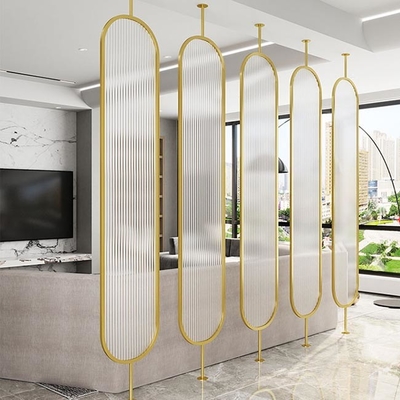 Partisi Layar Stainless Steel Emas Oval DIN AISI