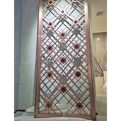 Pembagi Ruang Partisi Layar Stainless Steel Berongga Aluminium Tinggi 5500mm
