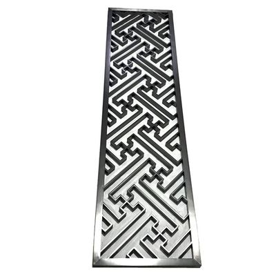 Harga bagus Panel Pembagi Ruang Partisi Layar Baja Tahan Karat Pola Seni Cermin Disikat Garis Rambut Antik Perunggu Emas Mawar Hitam on line