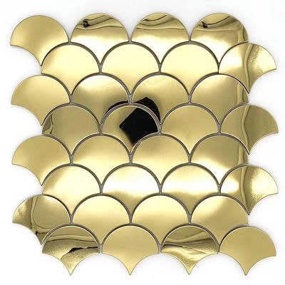 Harga bagus Ubin Mosaik Perekat Mosaik Stainless Steel Desain Rumah Modern on line