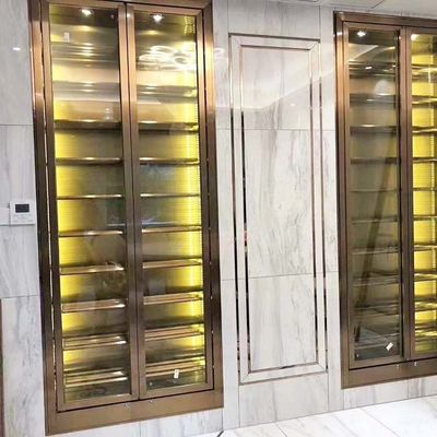 Harga yang bagus Pendingin Kompresor Lemari Anggur Stainless Steel 50Hz 220V Anti Sidik Jari on line