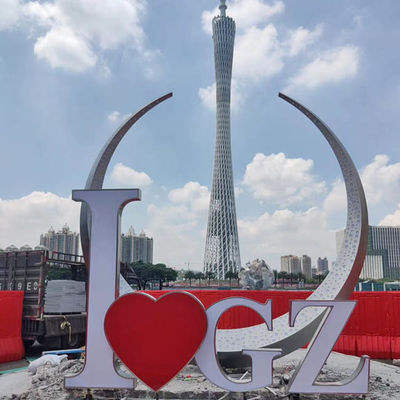 Harga bagus ODM Splend 304 Sculpture Dekoratif Baja Ringan Outdoor Full Moon Modeling Seni Lukisan Warna 316L Sculpture on line