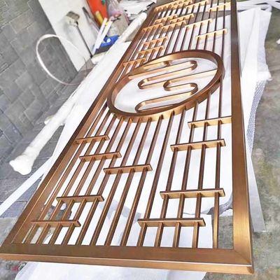 Harga bagus Panel Pembagi Ruang Partisi Layar Baja Tahan Karat Vertikal Cermin Disikat Garis Rambut Antik Perunggu Emas Mawar Hitam on line