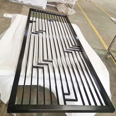 Harga bagus Partisi Layar Stainless Steel Black Metal JIS 316 2.2m Sampai 5m on line